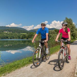 ŠPORTNE AKTIVNOSTI OB ŠALEŠKIH JEZERIH - KOLESARJENJE - VELENJSKO JEZERO - IMG_6124
