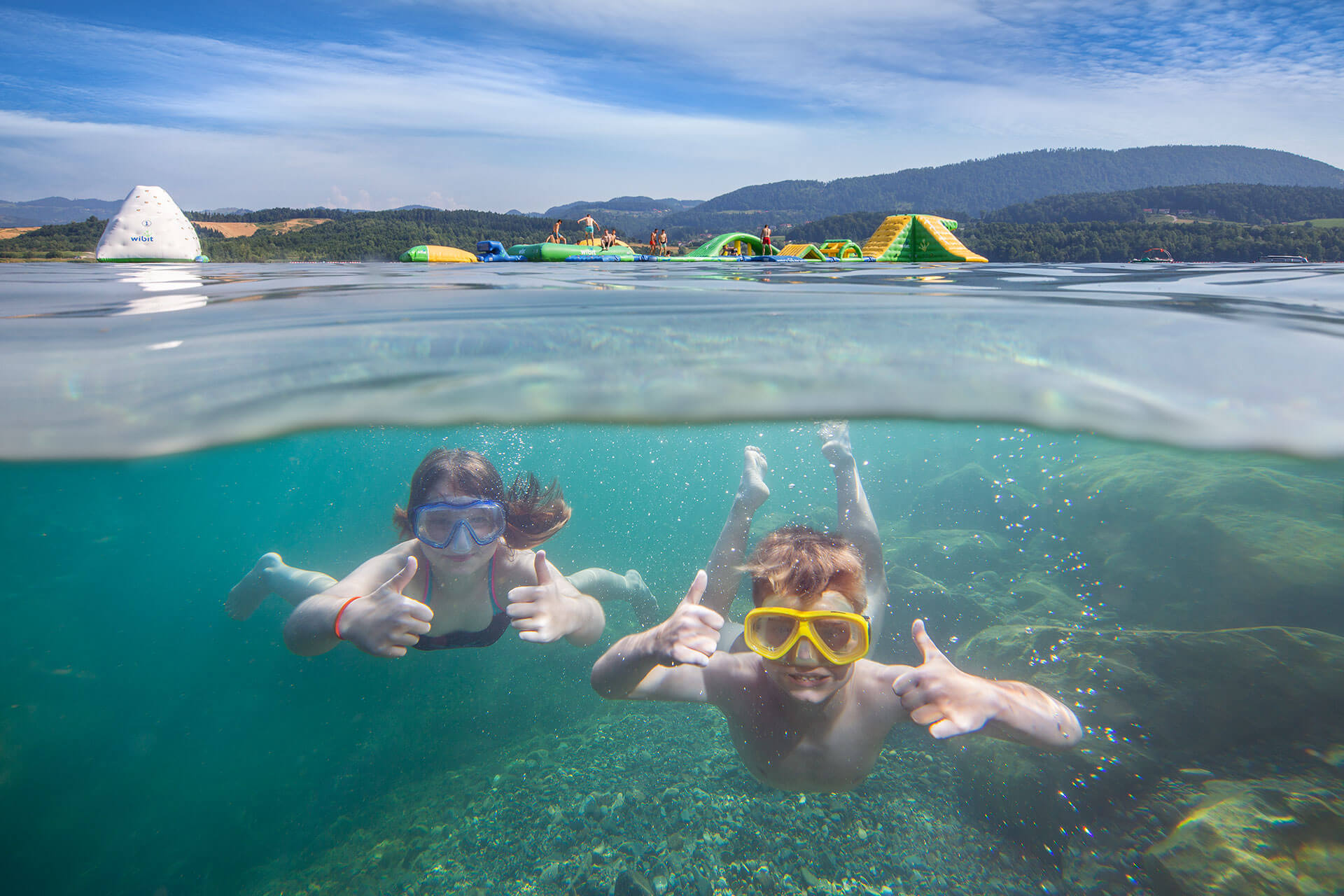 Jump into Lake Velenje