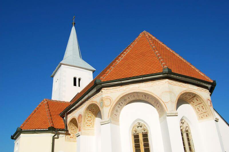 De kerk van St. Andrej in Šalek
