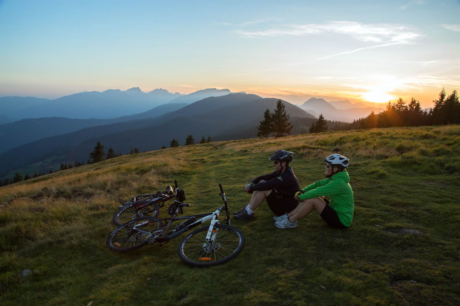 A mountain cycling adventure