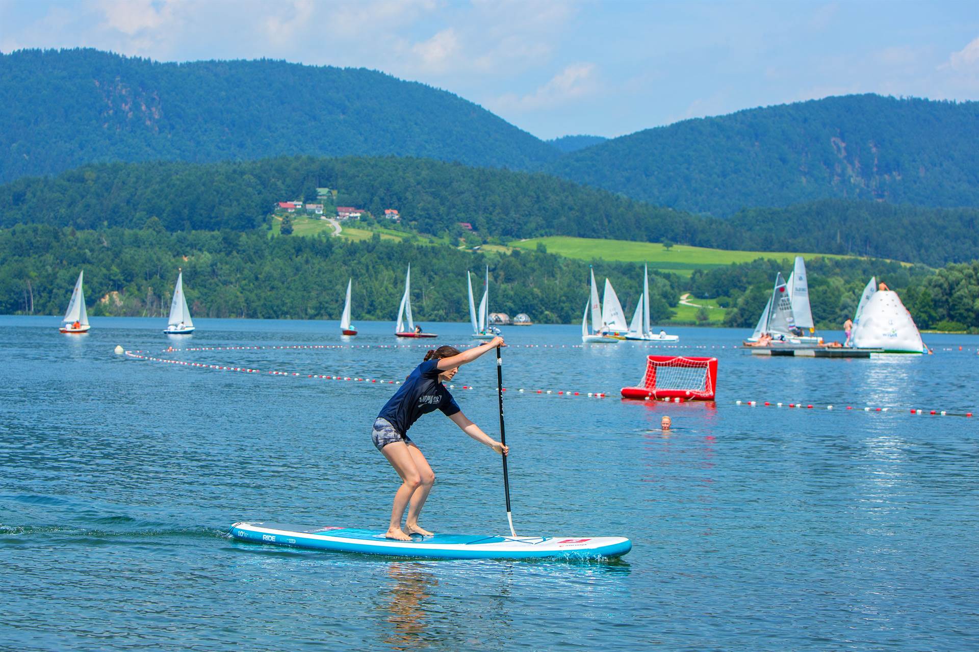 Super sup break on the lake