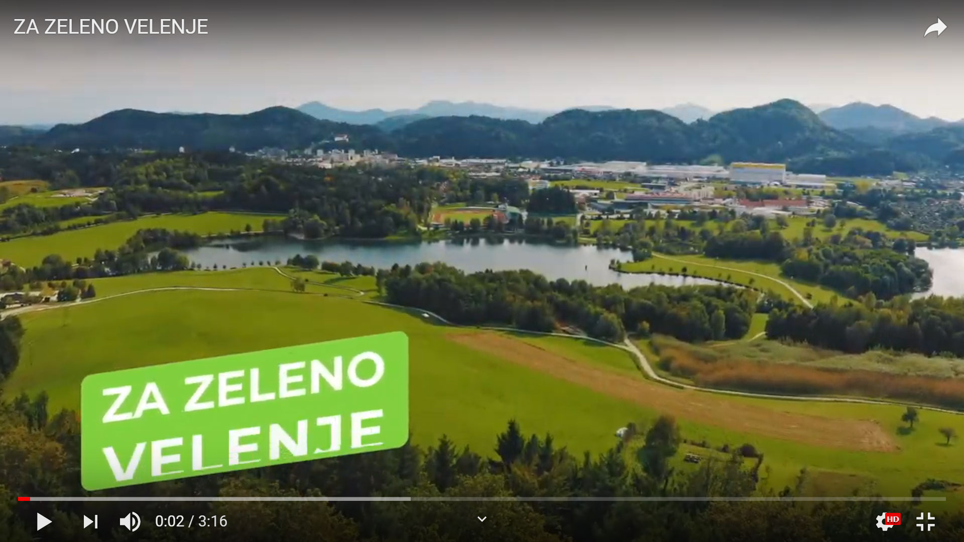Nov promocijski film Za zeleno Velenje