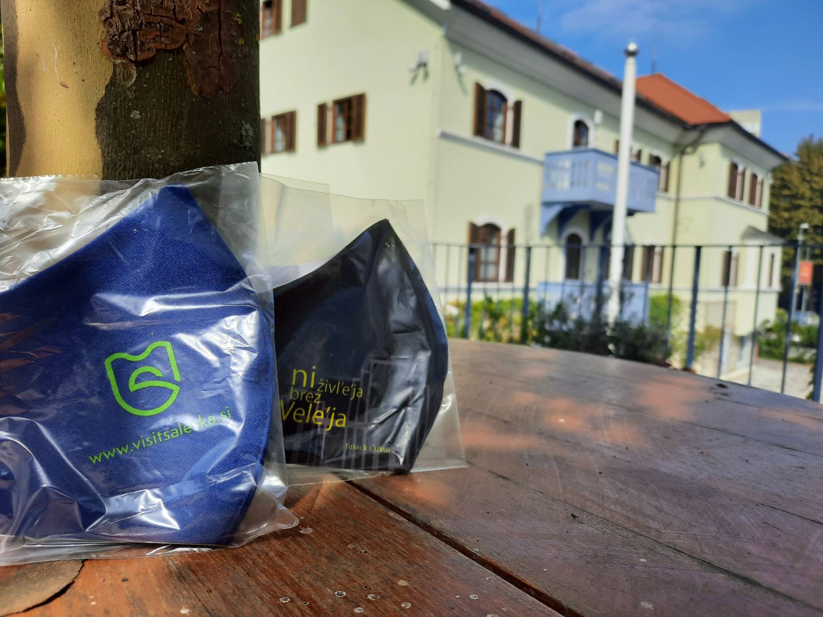 Odrasle in otroške zaščitne maske Visit Šaleška in Ni živleja brez Veleja