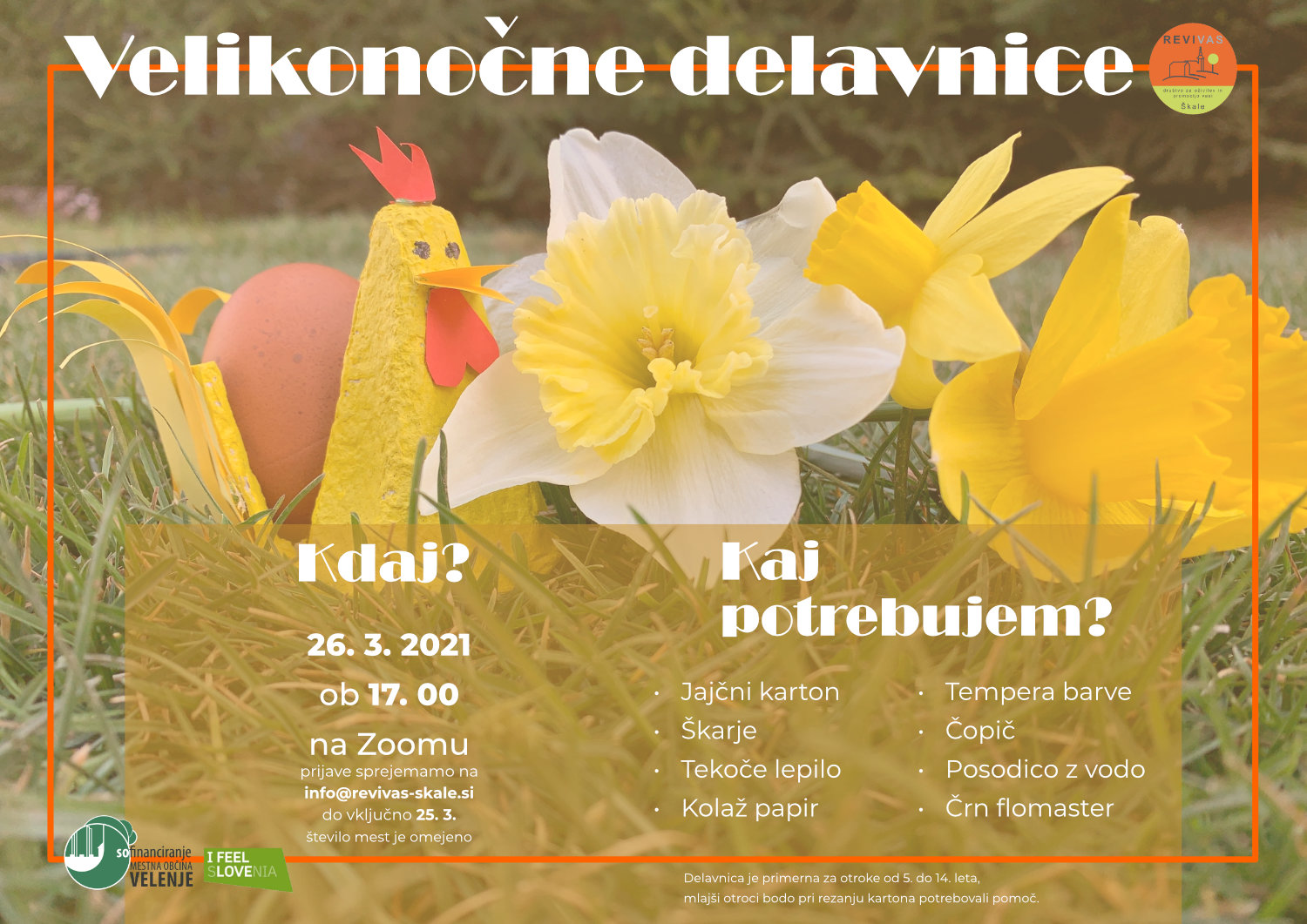 Društvo Revivas Škale organizira spletne Velikonočne delavnice