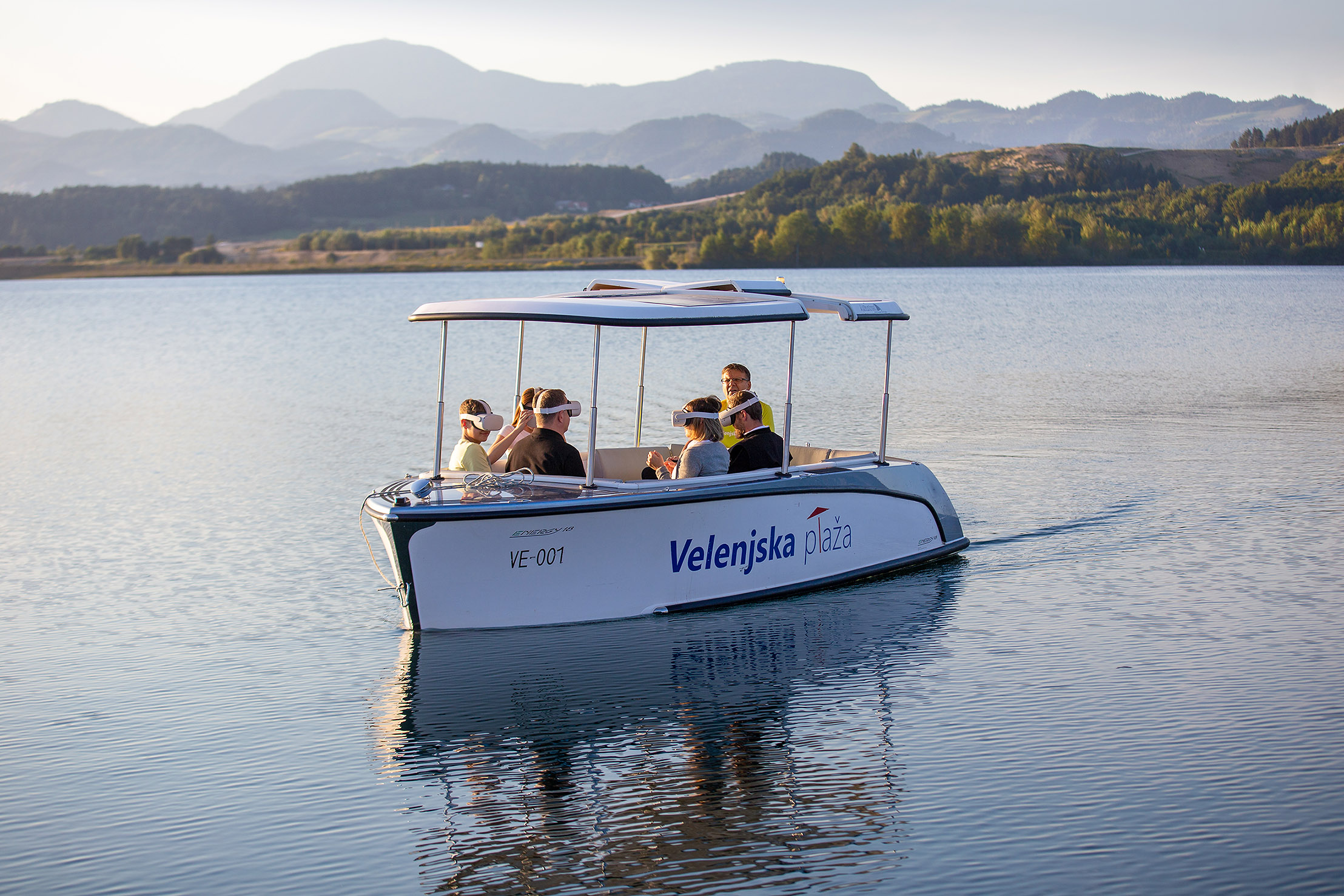 Boat ride at Velenje lake