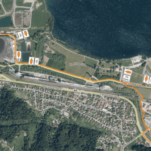 Kolesarska steza Velenje - Šoštanj v času prireditve Metaldays