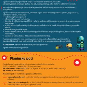 Napotki za obiskovalce gora - Varneje v gore poleti