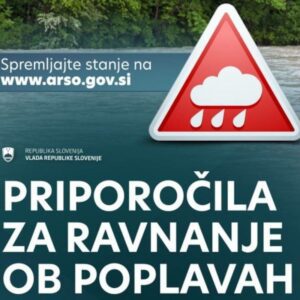 Ujme v Sloveniji: upoštevajmo navodila in spremljajmo razmere