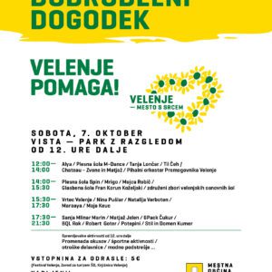 Program dobrodelnega dogodka - Velenje pomaga!