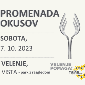 Promenada okusov na Visti v okviru dobrodelnega dogodka Velenje pomaga