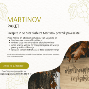 Martinov paket – doživite nepozabno martinovanje v Starem Velenju!
