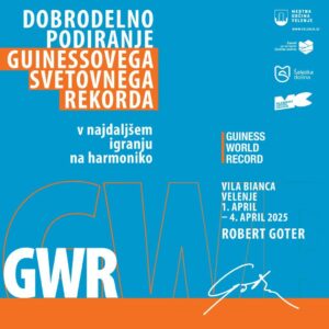 Harmonikar Robert Goter bo v Velenju postavljal Guinessov rekord