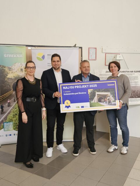 Štrekna - naj EU projekt 2025: slovesna podelitev priznanj v Mislinji.