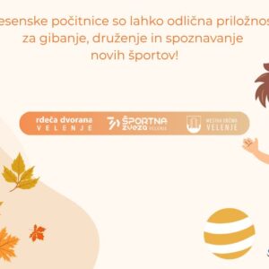 Počitniške športne aktivnosti v Velenju (27. - 30. 10. 2025)