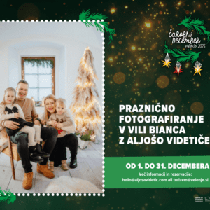 Praznično fotografiranje v Vili Bianca z Aljošo Videtičem
