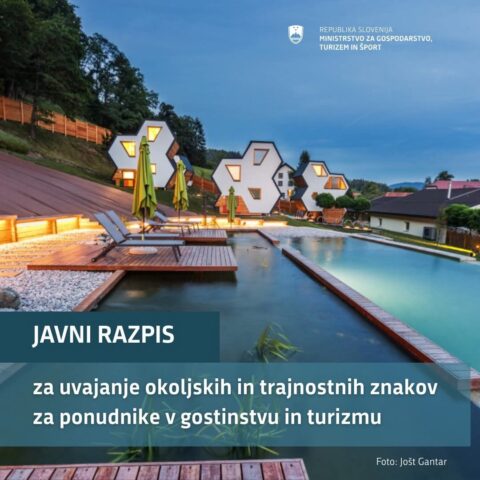 MGTŠ objavil javni razpis za uvajanje okoljskih in trajnostnih znakov za ponudnike v gostinstvu in turizmu